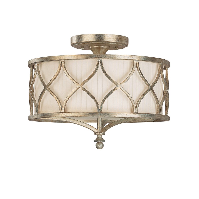 Capital Lighting 4003WG-487 Fifth Avenue Three Light Semi-Flush Mount, Winter Gold (Discontinued)