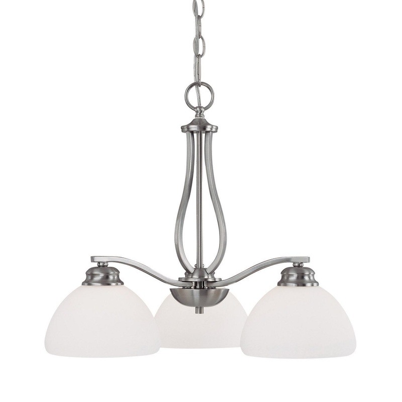 Capital Lighting 4034BN-212 Stanton Three Light Chandelier, Brushed Nickel (Discontinued)