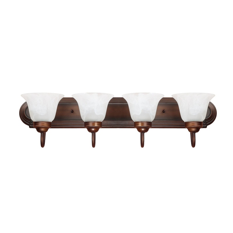 Capital Lighting 1034BB-118 Arthur Four Light Vanity, Burnished Bronze