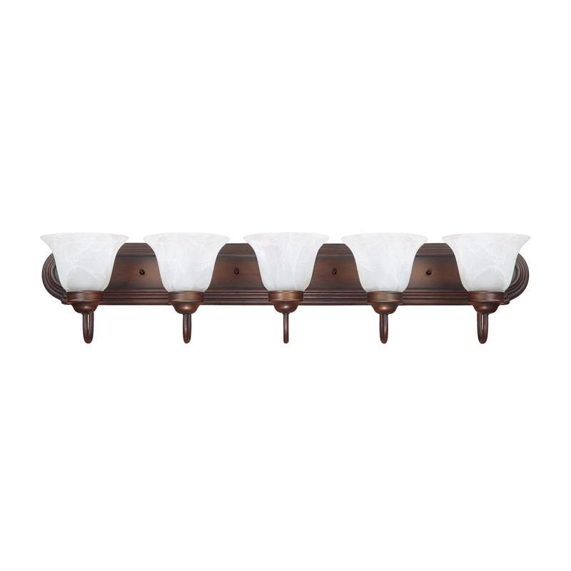 Capital Lighting 1035BB-118 Arthur Five Light Vanity, Burnished Bronze