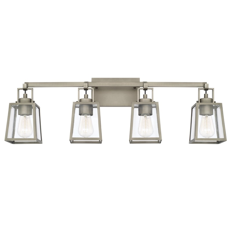 Capital Lighting 125541AN-448 Kenner Four Light Vanity, Antique Nickel (Discontinued)