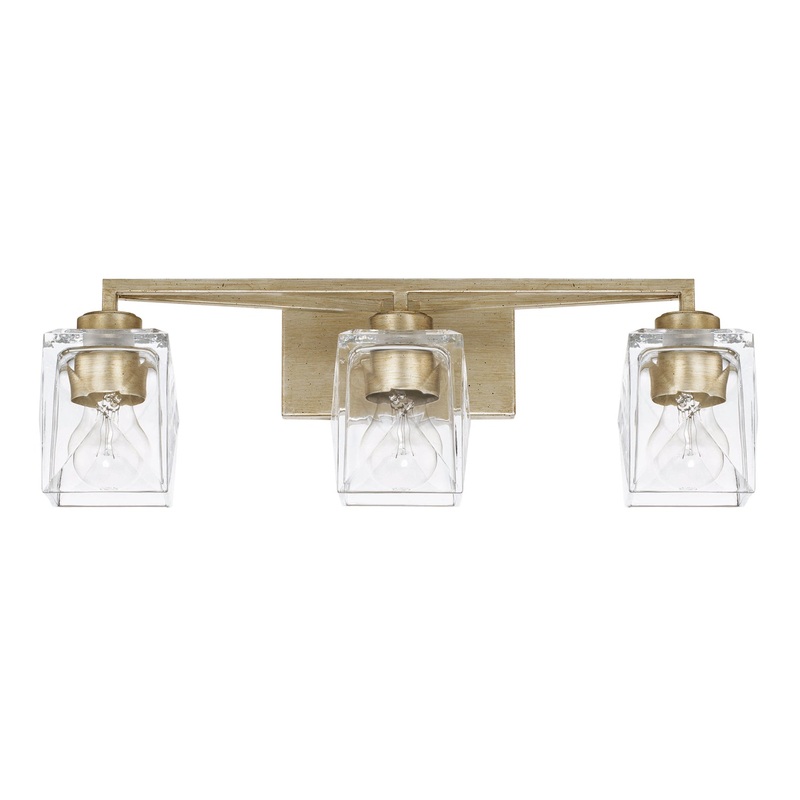 Capital Lighting 128131WG-459 Karina Three Light Vanity, Winter Gold