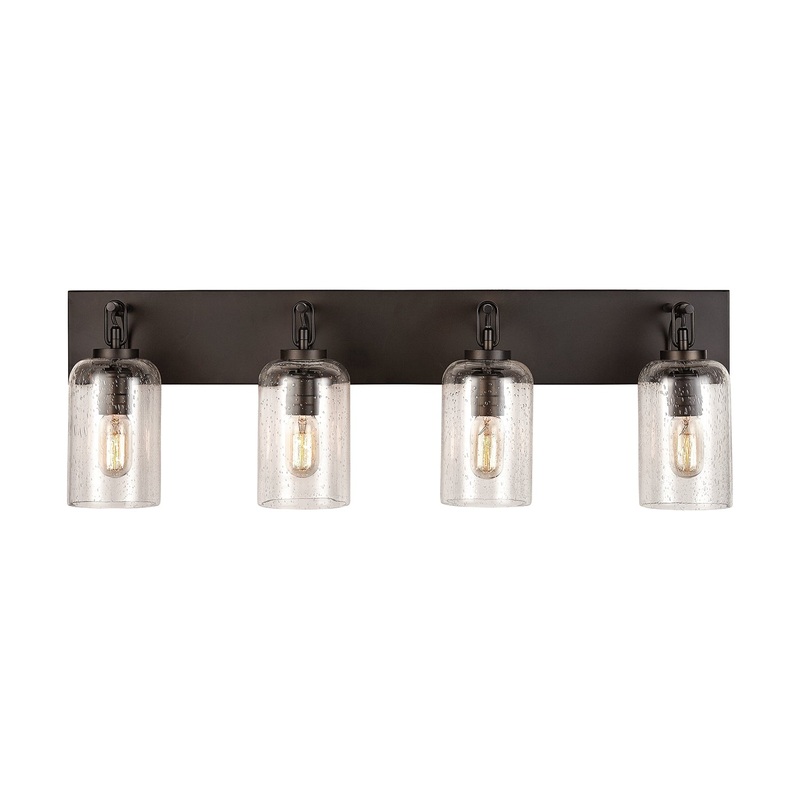 Capital Lighting 131341OB-464 Wilton Four Light Vanity, Old Bronze (Discontinued)