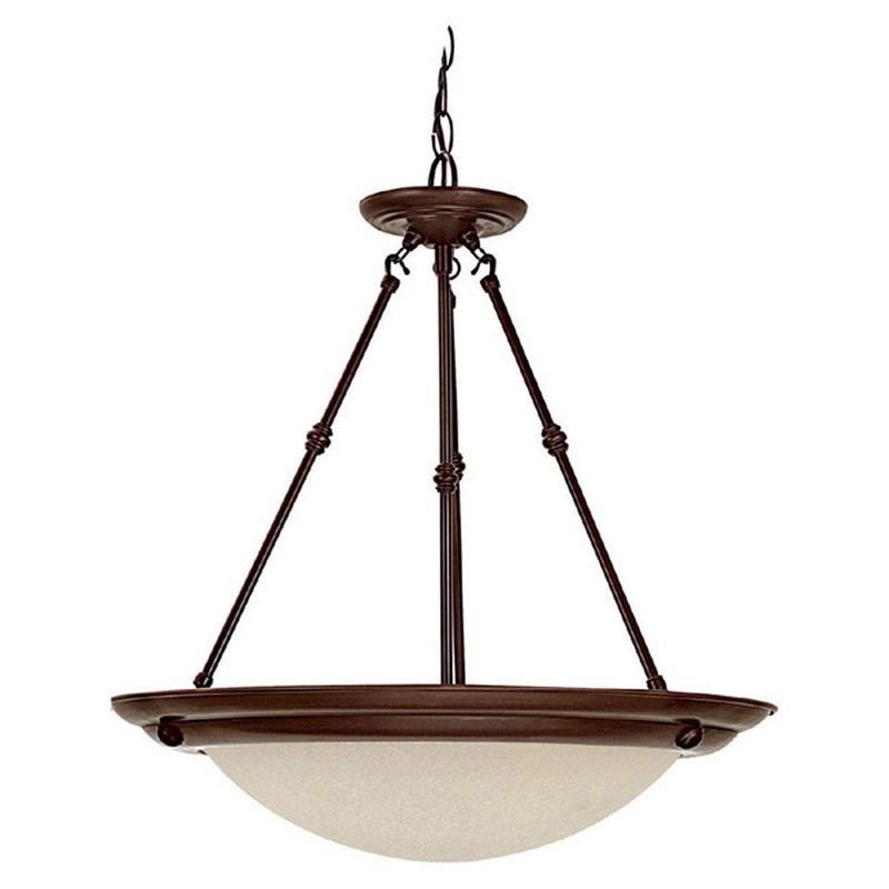 Capital Lighting 2720BB George Three Light Pendant, Burnished Bronze