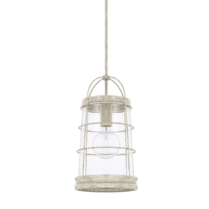 Capital Lighting 327412MS Beaufort One Light Pendant, Mystic Sand (Discontinued)