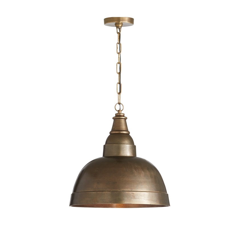 Capital Lighting 330313XB Sedona One Light Pendant, Oxidized Brass
