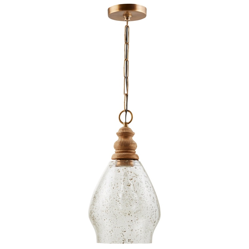 Capital Lighting 330413LW Jaye One Light Pendant, Light Wood