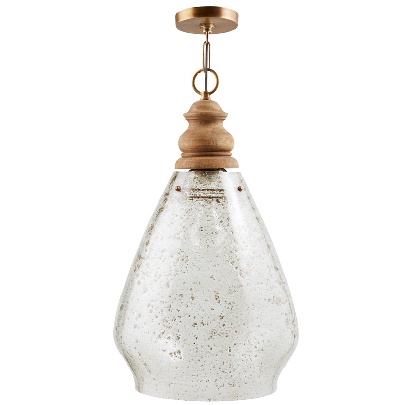 Capital Lighting 330418LW Jaye One Light Pendant, Light Wood