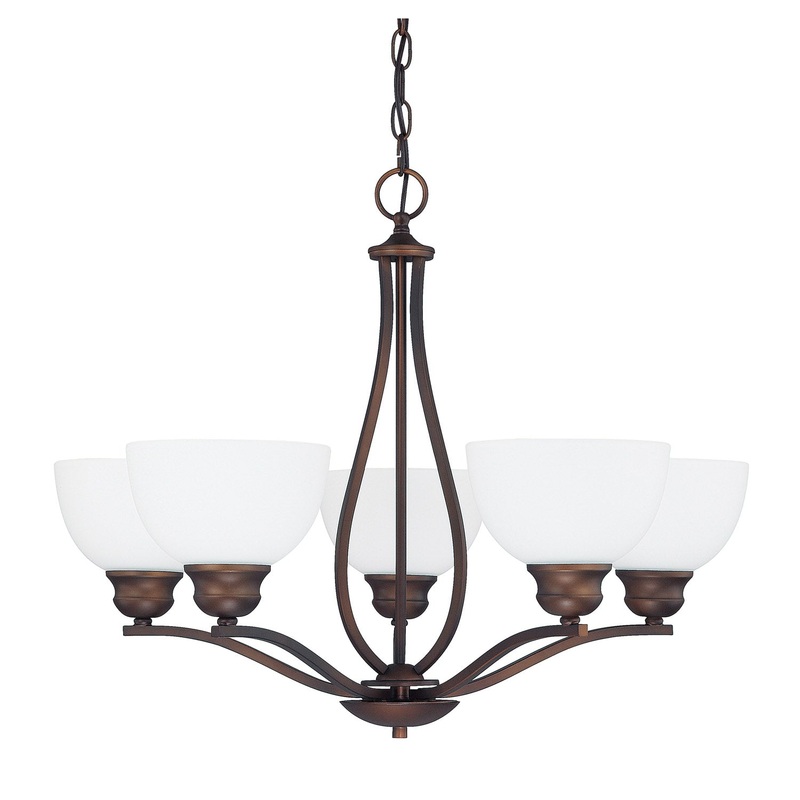 Capital Lighting 4035BB-212 Stanton Five Light Chandelier, Burnished Bronze