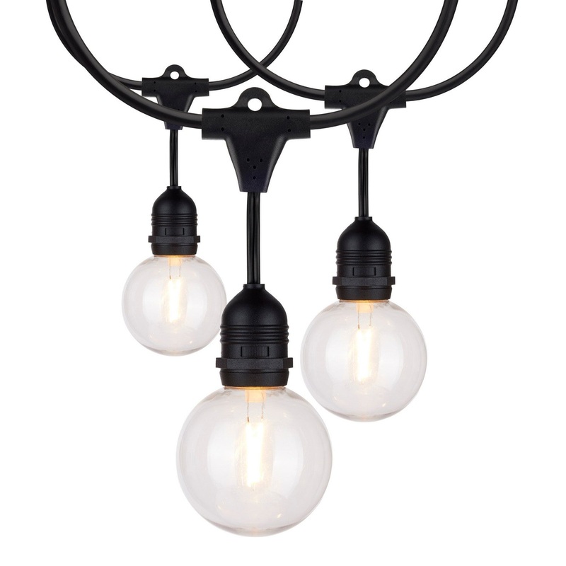 Satco S8034 LED String Light, Black