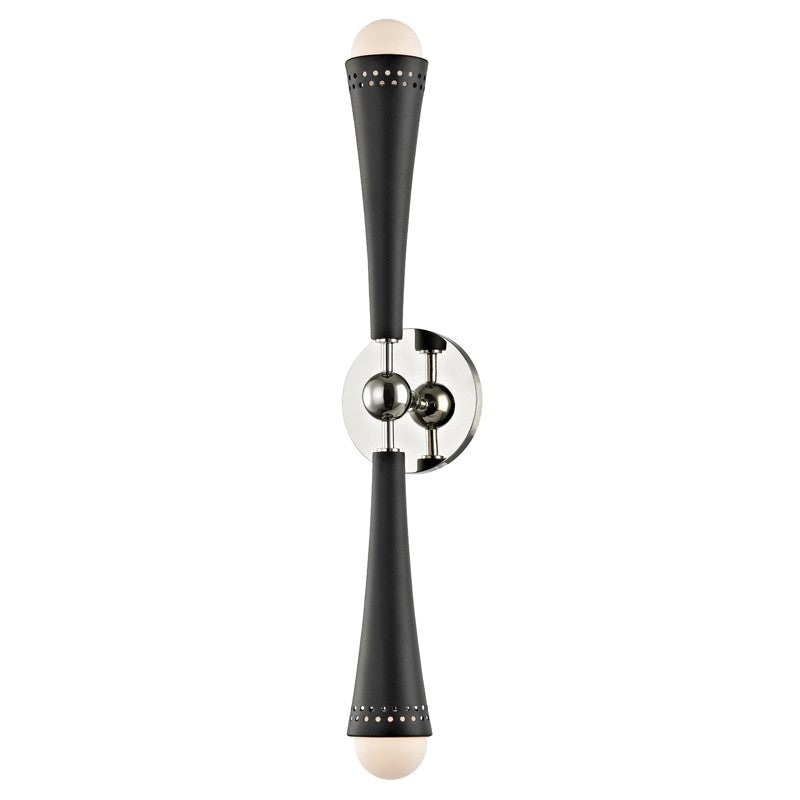 Hudson Valley 2122-PN Tupelo Two Light Wall Sconce, Polished Nickel (Discontinued)
