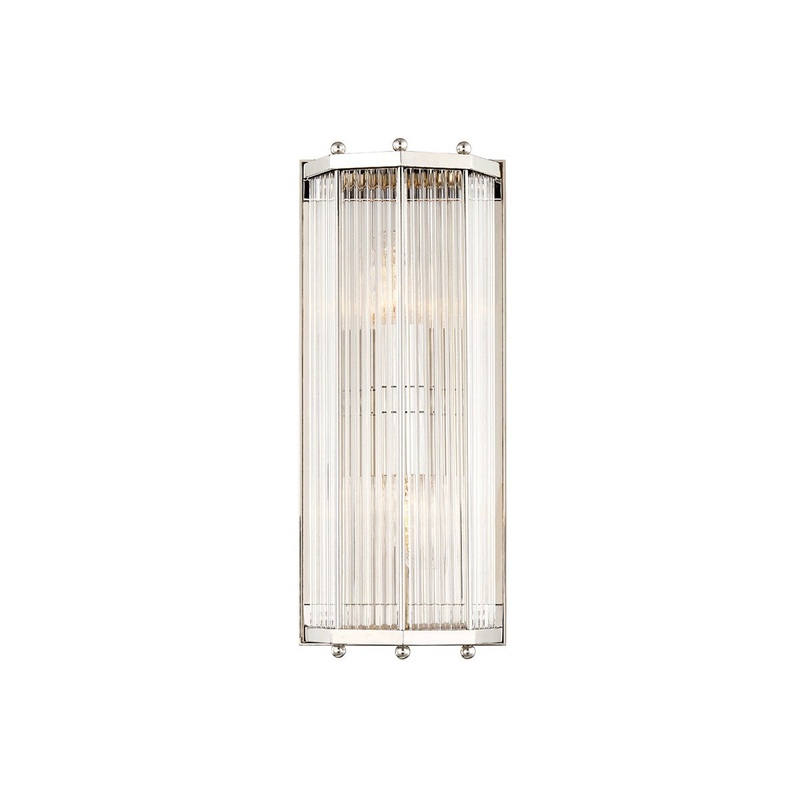Hudson Valley 2616-PN Wembley Two Light Wall Sconce, Polished Nickel (Discontinued)