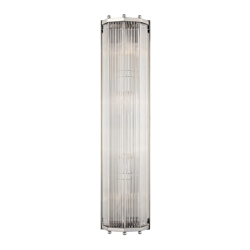 Hudson Valley 2624-PN Wembley Four Light Wall Sconce, Polished Nickel (Discontinued)