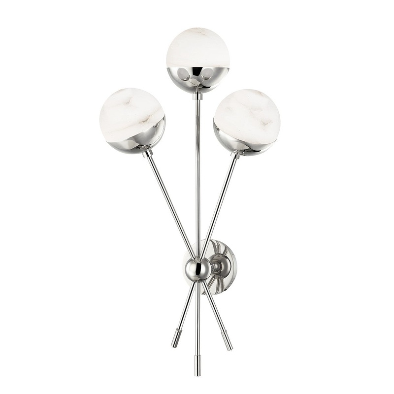 Hudson Valley 2830-PN Saratoga LED Wall Sconce, Polished Nickel (Discontinued)