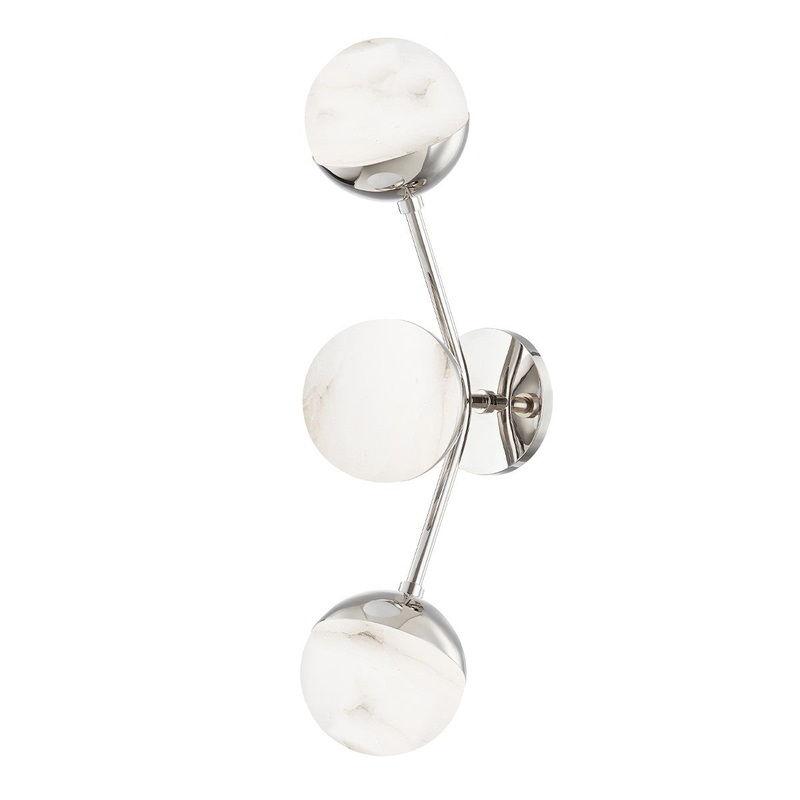 Hudson Valley 2833-PN Saratoga LED Wall Sconce, Polished Nickel (Discontinued)