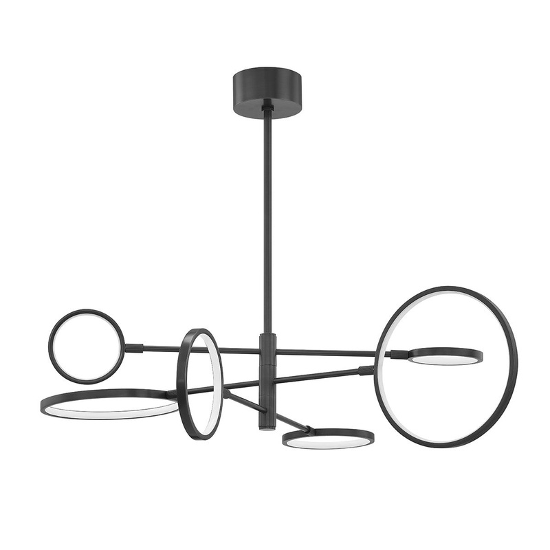 Hudson Valley 4106-OB Saturn LED Chandelier, Old Bronze