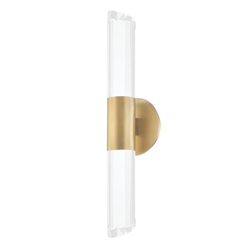 Hudson Valley 6052-AGB Rowe LED Wall Sconce, Aged Brass