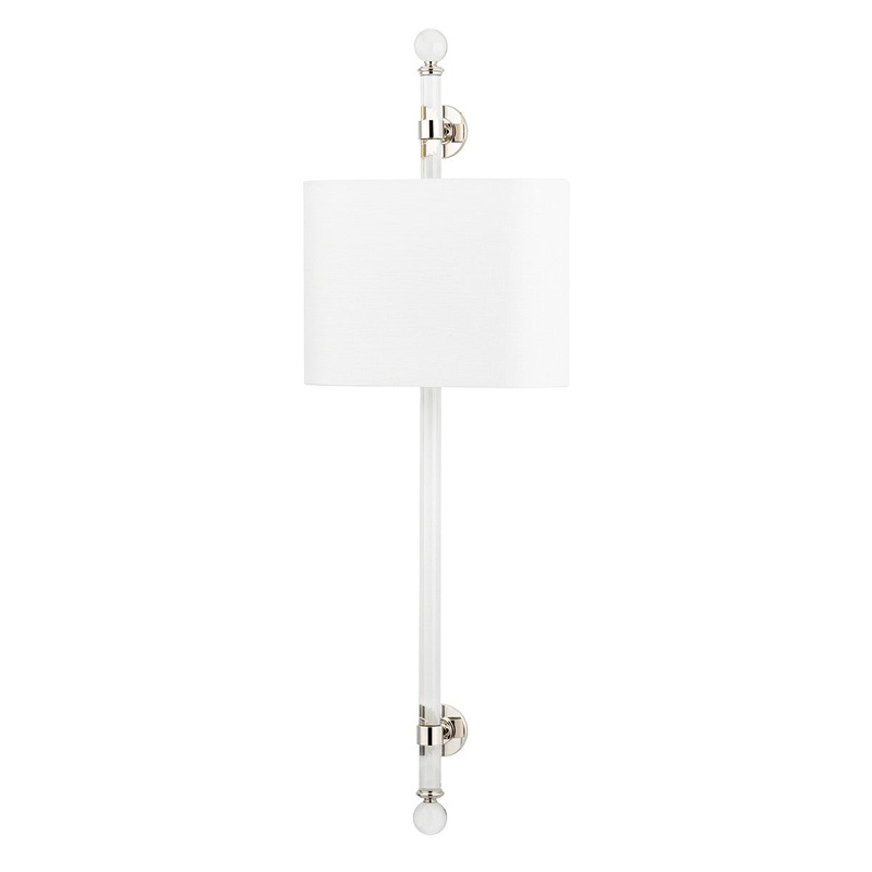 Hudson Valley 6122-PN Wertham Two Light Wall Sconce, Polished Nickel