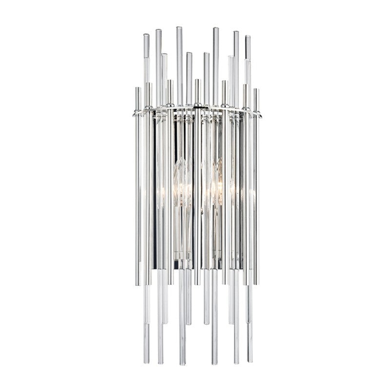 Hudson Valley 6300-PN Wallis Two Light Wall Sconce, Polished Nickel