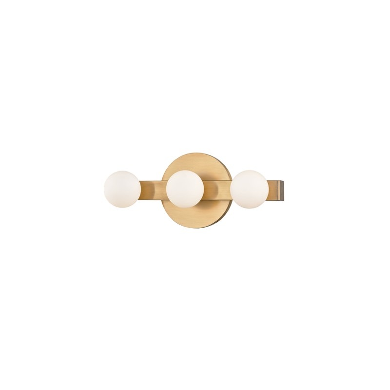Hudson Valley 7003-AGB Taft LED Wall Sconce, Aged Brass (Discontinued)