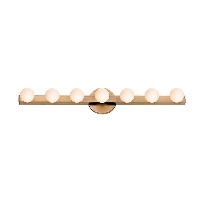Hudson Valley 7007-AGB Taft LED Wall Sconce, Aged Brass (Discontinued)