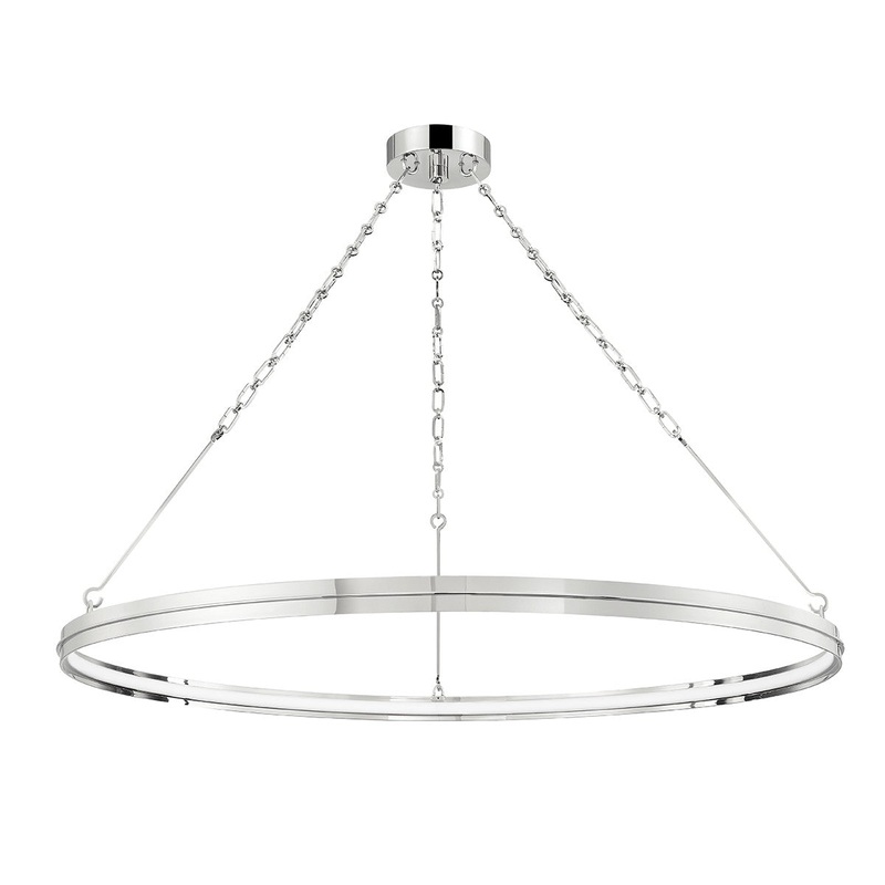 Hudson Valley 7142-PN Rosendale LED Chandelier, Polished Nickel