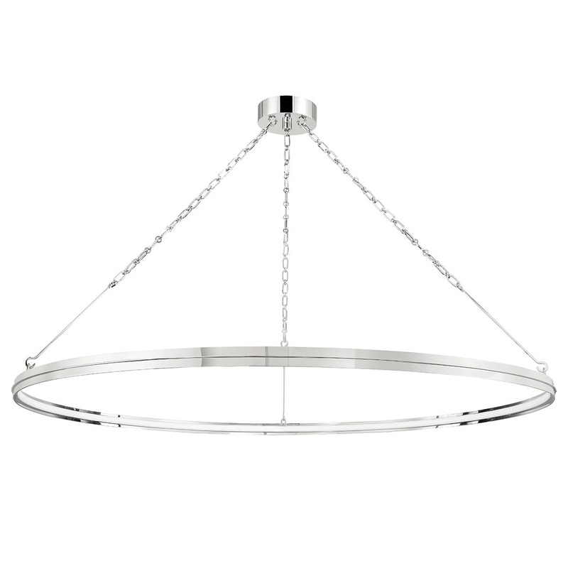 Hudson Valley 7156-PN Rosendale LED Chandelier, Polished Nickel
