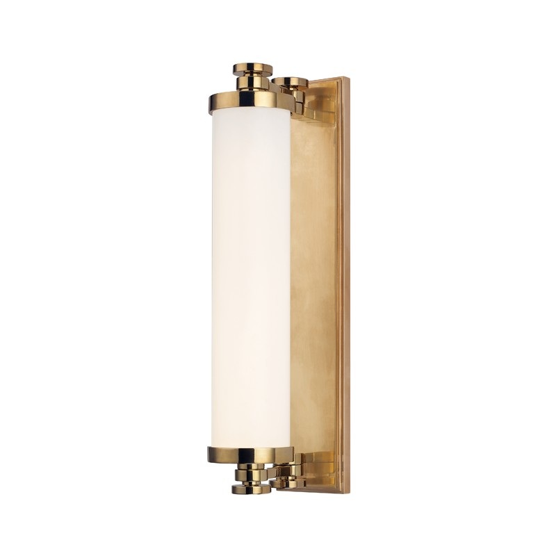 Hudson Valley 9708-AGB Sheridan LED Bath Bracket, Aged Brass