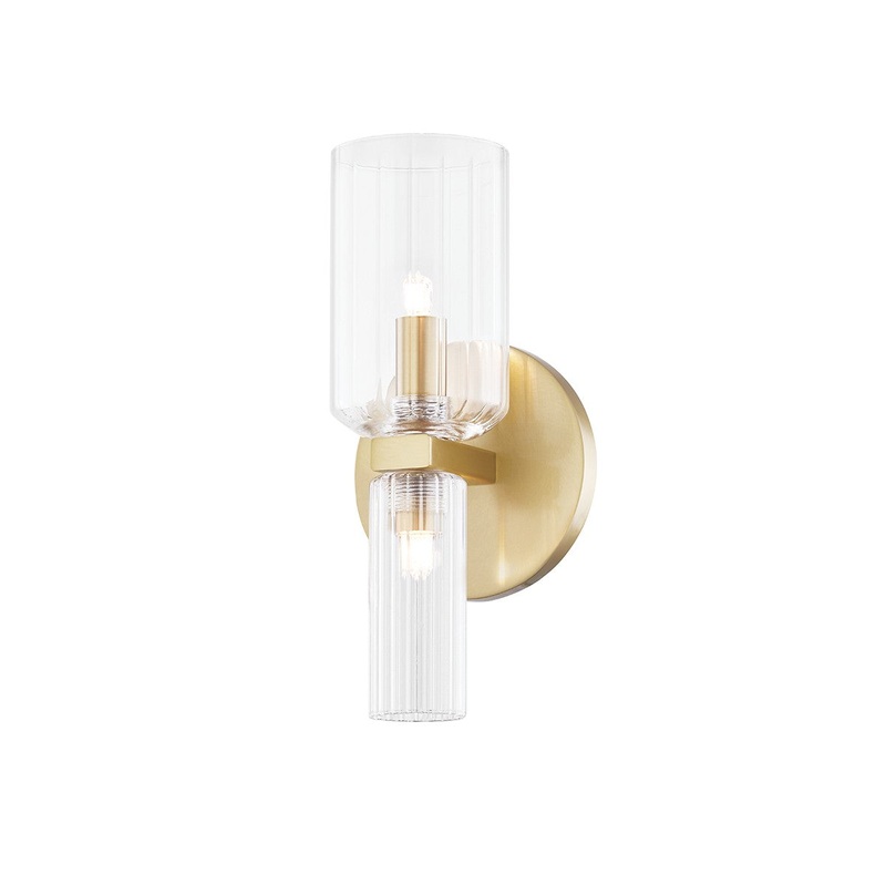 Mitzi H384301-AGB Tabitha LED Bath Bracket, Aged Brass