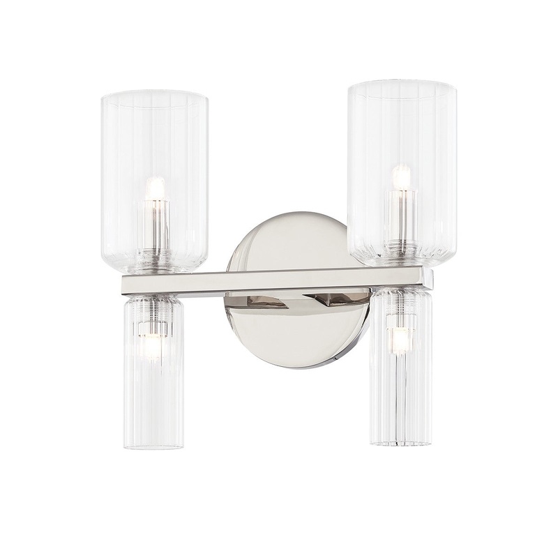 Mitzi H384302-PN Tabitha LED Bath Bracket, Polished Nickel