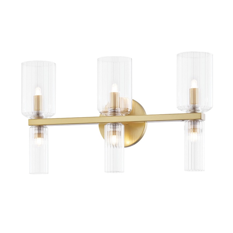 Mitzi H384303-AGB Tabitha LED Bath Bracket, Aged Brass