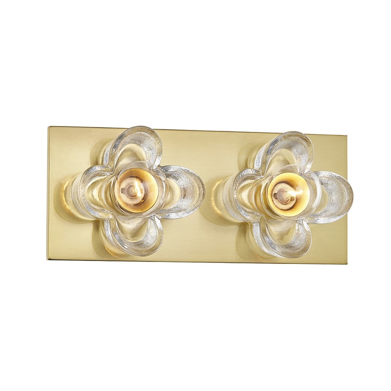 Mitzi H410302-AGB Shea Two Light Bath Bracket, Aged Brass