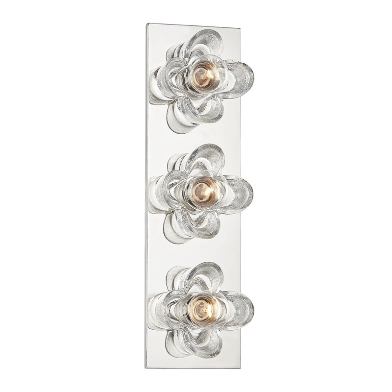 Mitzi H410303-PN Shea Three Light Bath Bracket, Polished Nickel