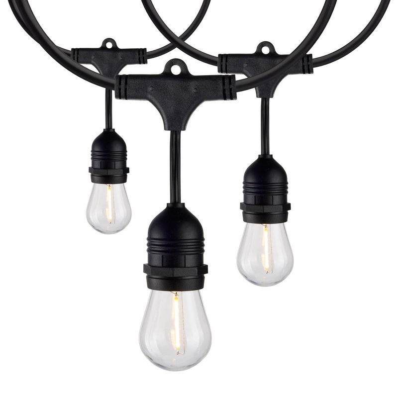 Satco S8032 LED String Light, Black