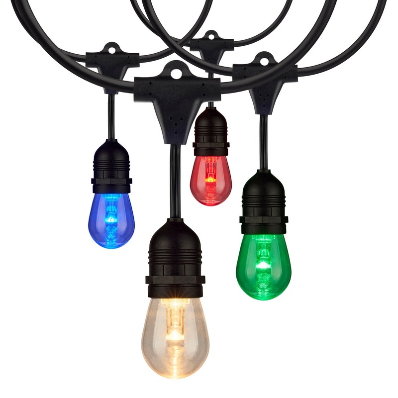 Satco S8033 LED String Light, Black