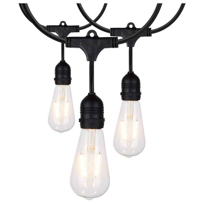 Satco S8036 LED String Light, Black