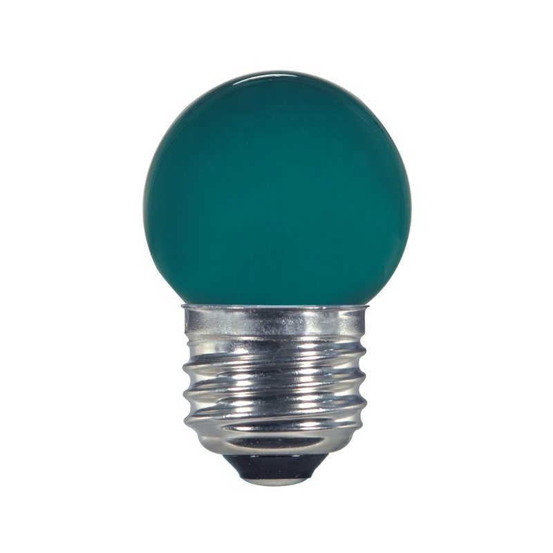 Satco S9163 Light Bulb, Ceramic Green