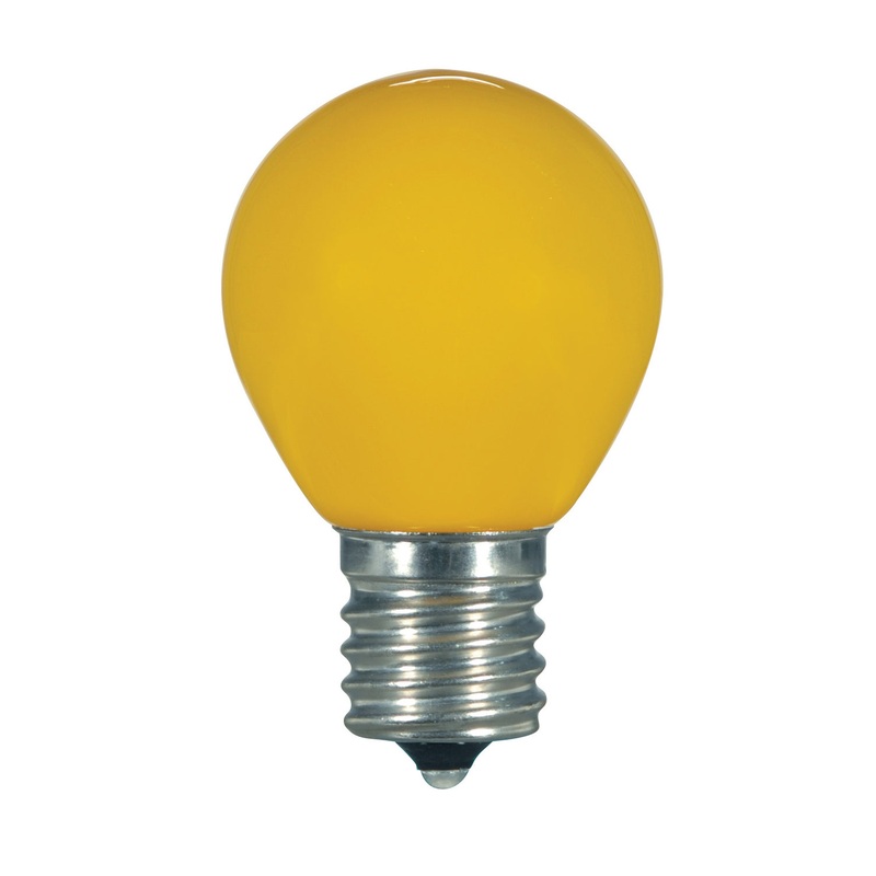 Satco S9166 Light Bulb, Ceramic Yellow