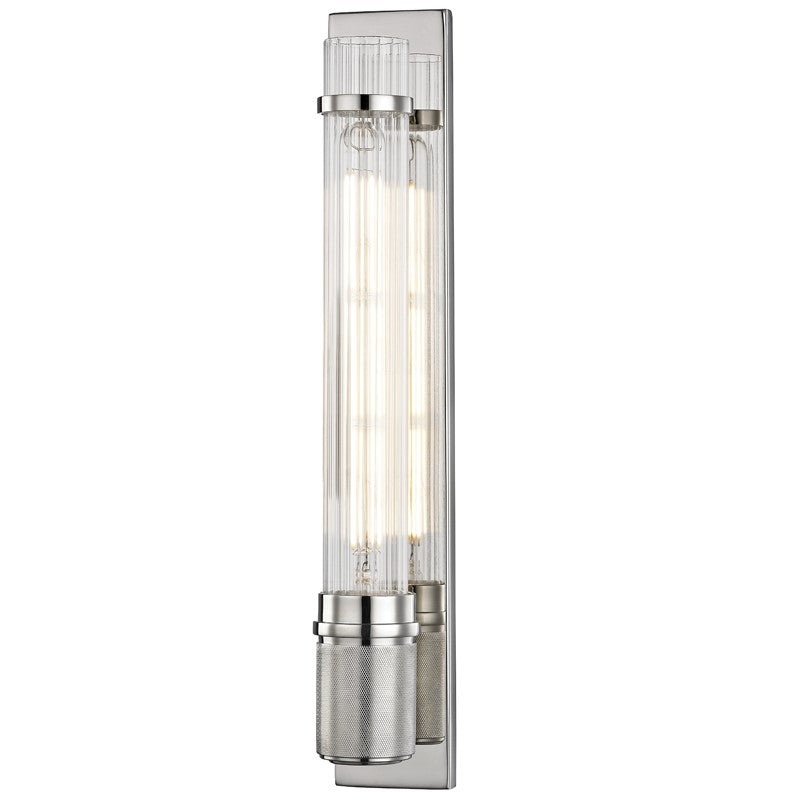 Hudson Valley 1200-PN Shaw One Light Wall Sconce, Polished Nickel