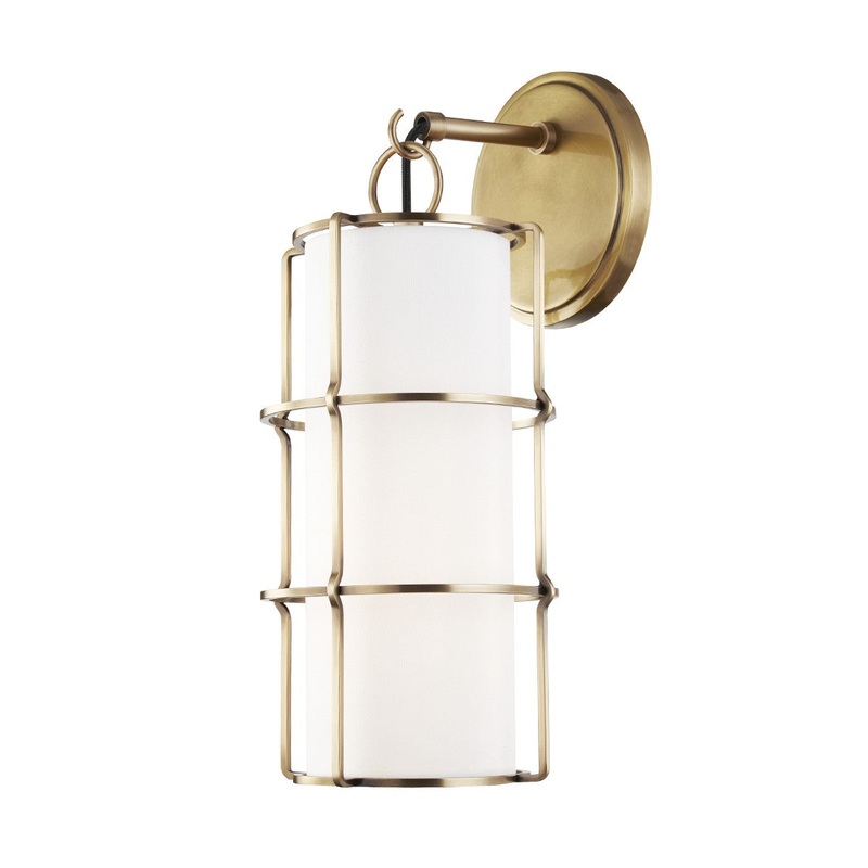 Hudson Valley 1500-AGB Sovereign LED Wall Sconce, Aged Brass