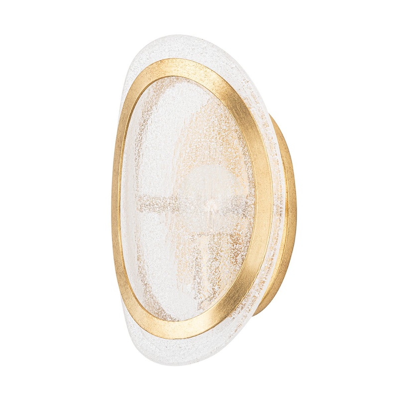 Hudson Valley 1501-VGL Danes One Light Wall Sconce, Vintage Gold Leaf