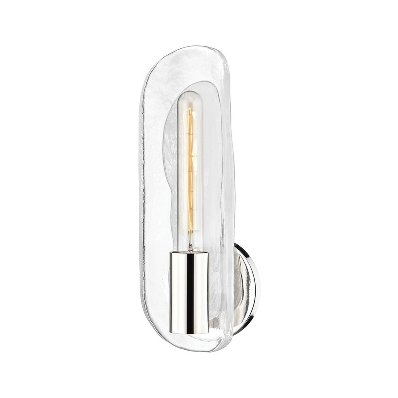 Hudson Valley 1761-PN Hopewell One Light Wall Sconce, Polished Nickel (Discontinued)