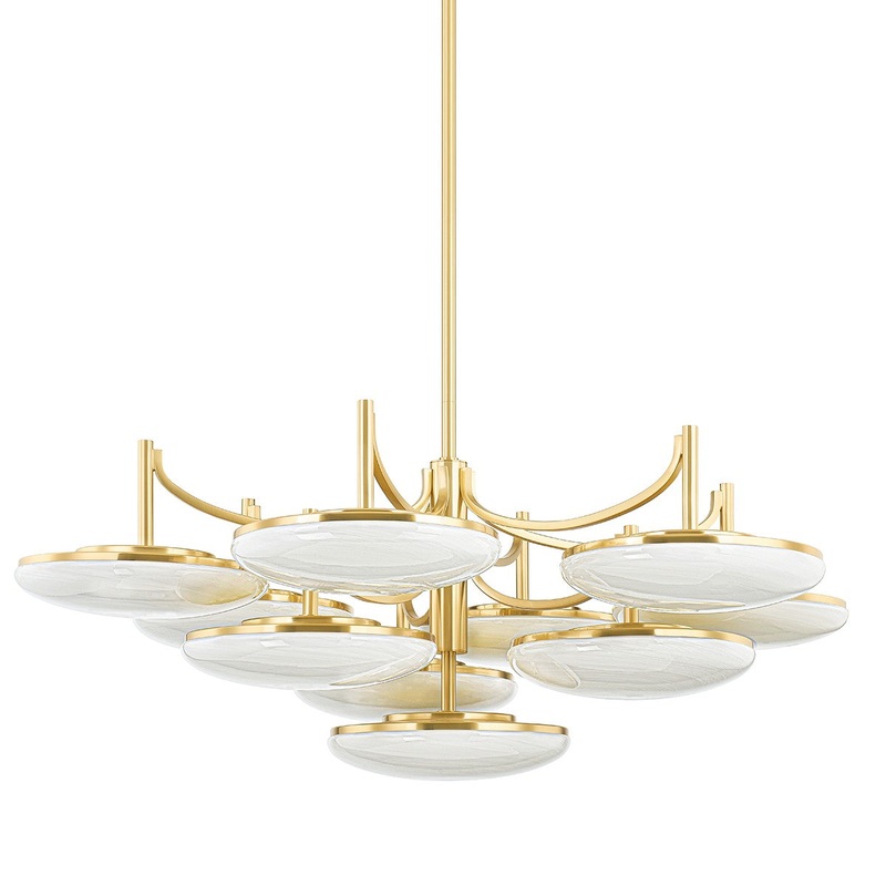 Hudson Valley 2006-AGB Bregman LED Semi Flush Mount, Aged Brass