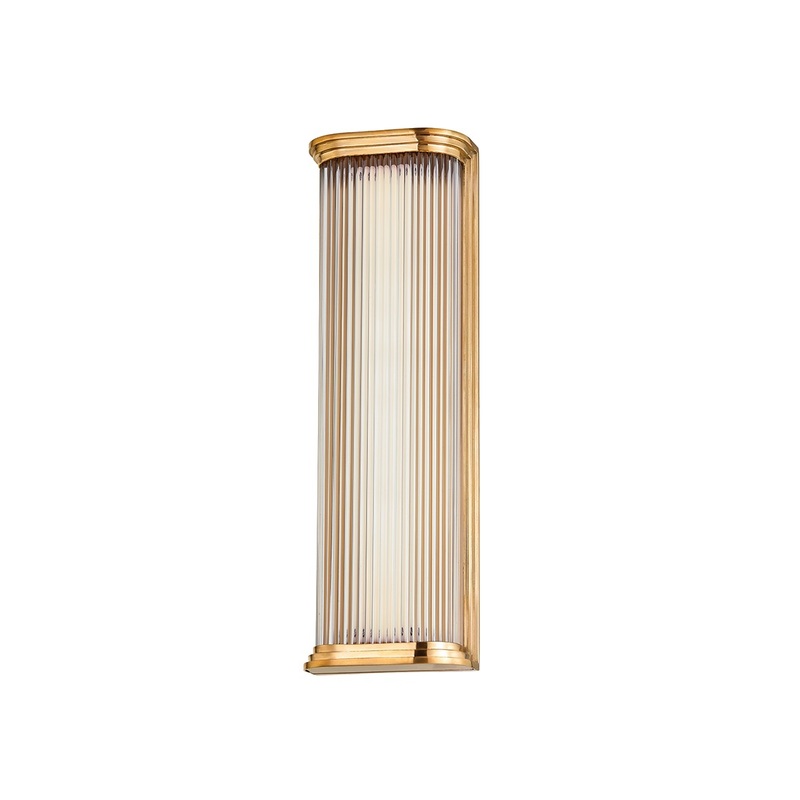 Hudson Valley 2217-AGB Newburgh LED Wall Sconce, Aged Brass