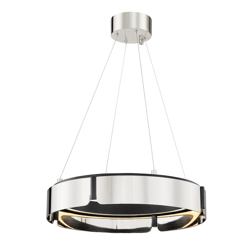 Hudson Valley 2922-BN/BK Tribeca LED Chandelier, Burnished Nickel/Black Combo (Discontinued)