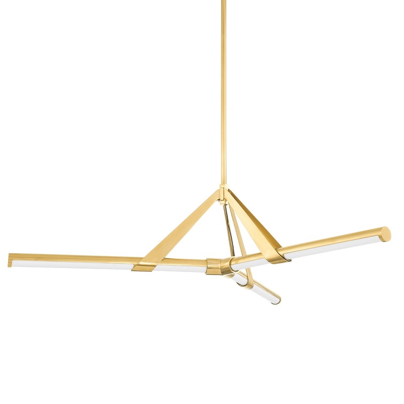 Hudson Valley 3046-AGB Jonas LED Chandelier, Aged Brass