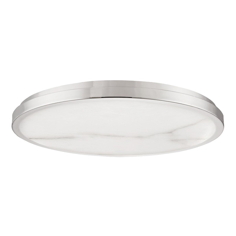 Hudson Valley 4324-PN Woodhaven LED Flush Mount, Polished Nickel (Discontinued)