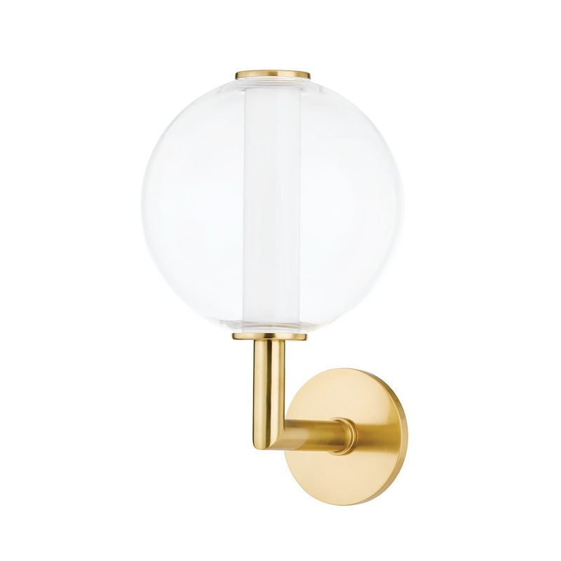 Hudson Valley 5209-AGB Richford LED Wall Sconce, Aged Brass