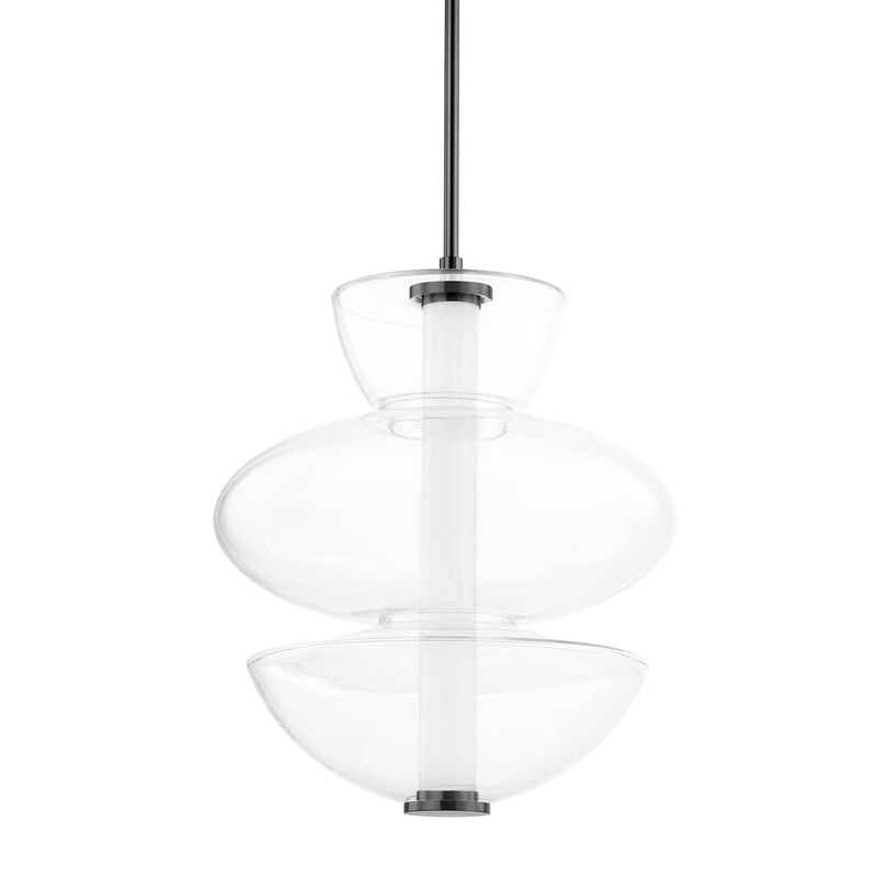 Hudson Valley 5319-BLNK Palermo LED Pendant, Black Nickel