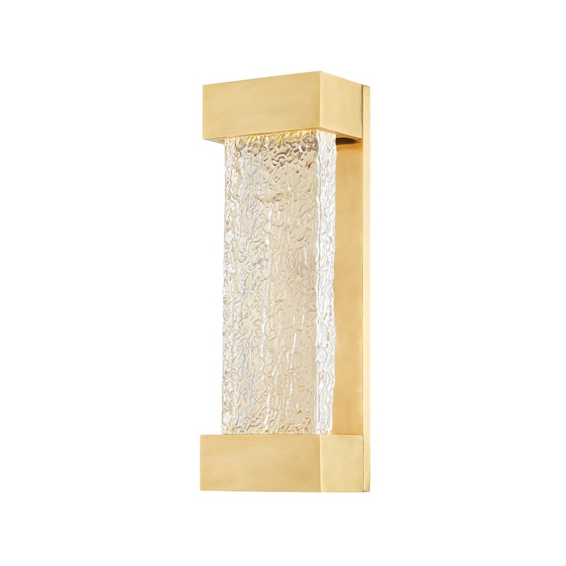 Hudson Valley 5415-AGB Wharton LED Wall Sconce, Aged Brass